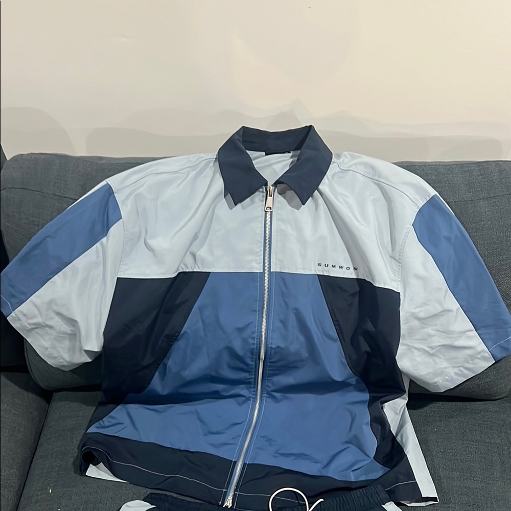 Blue Colorblock Tracksuit Set - Picture 3 of 4